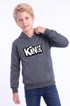 Erkek Çocuk Baskılı Kanguru Cepli Uzun Kollu Kapüşonlu Sweatshirt