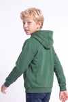 Erkek Çocuk Baskılı Kanguru Cepli Uzun Kollu Kapüşonlu Sweatshirt