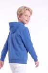 Erkek Çocuk Baskılı Kanguru Cepli Uzun Kollu Kapüşonlu Sweatshirt