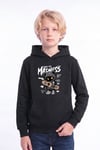 Erkek Çocuk Baskılı Kanguru Cepli Uzun Kollu Kapüşonlu Sweatshirt