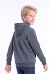 Erkek Çocuk Baskılı Kanguru Cepli Uzun Kollu Kapüşonlu Sweatshirt