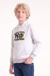 Erkek Çocuk Baskılı Kanguru Cepli Uzun Kollu Kapüşonlu Sweatshirt