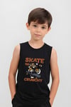 Erkek Çocuk Baskılı Sıfır Kol SKATE CRUNCH alt-üst takım