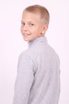 Erkek Çocuk Dik Yaka Fermuarlı Basic Sweatshirt
