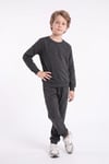 Erkek Çocuk Düz Bisiklet Yaka Çift Cepli Eşofman Takımı