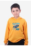 ERKEK ÇOCUK STREET RACER YAZI BASKILI KAPÜŞONLU-BELİ LASTİK DETAYLI SWEATSHİRT