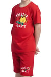 ERKEK ÇOCUK TİŞÖRT-ŞORT SKATE BASKILI ALT-ÜST TAKIM