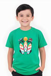 ERKEK ÇOCUK YUVARLAK YAKA SURF ALL DAY BASKILI T-SHİRT