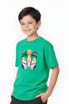ERKEK ÇOCUK YUVARLAK YAKA SURF ALL DAY BASKILI T-SHİRT