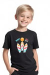 ERKEK ÇOCUK YUVARLAK YAKA SURF ALL DAY BASKILI T-SHİRT