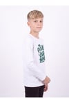 Erkek Çocuk Yuvarlak Yakalı Baskı Detaylı Sweatshirt