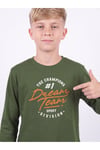 Erkek Çocuk Yuvarlak Yakalı Baskı Detaylı Sweatshirt