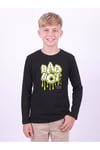 Erkek Çocuk Yuvarlak Yakalı Baskı Detaylı Sweatshirt