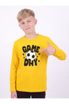 Erkek Çocuk Yuvarlak Yakalı Baskı Detaylı Sweatshirt