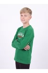 Erkek Çocuk Yuvarlak Yakalı Baskı Detaylı Sweatshirt