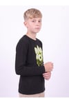 Erkek Çocuk Yuvarlak Yakalı Baskı Detaylı Sweatshirt