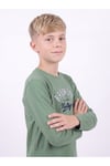 Erkek Çocuk Yuvarlak Yakalı Baskı Detaylı Sweatshirt