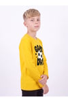 Erkek Çocuk Yuvarlak Yakalı Baskı Detaylı Sweatshirt