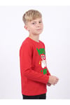 Erkek Çocuk Yuvarlak Yakalı Baskı Detaylı Sweatshirt