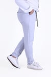 ERKEK PANTALON ÖRME KUMAŞ  ÇİZGİ DETAY KUŞAKLI-LASTİKLİ BEL DETAYLI