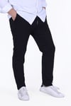 ERKEK PANTALON ÖRME KUMAŞ  ÇİZGİ DETAY KUŞAKLI-LASTİKLİ BEL DETAYLI
