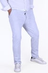 ERKEK PANTALON ÖRME KUMAŞ  ÇİZGİ DETAY KUŞAKLI-LASTİKLİ BEL DETAYLI