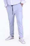 ERKEK PANTALON ÖRME KUMAŞ  ÇİZGİ DETAY KUŞAKLI-LASTİKLİ BEL DETAYLI