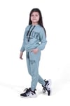 Fyk Kids 2 Iplik Broxlyn Yazı Baskılı, Kapüşonlu Kız Çocuk Eşofman Takımı
