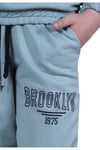 Fyk Kids 2 Iplik Broxlyn Yazı Baskılı, Kapüşonlu Kız Çocuk Eşofman Takımı