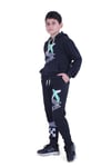 Fyk Kids X Baskılı Kanguru Cepli Kapşonlu Erkek Çocuk Alt-üst Eşofman Takımı