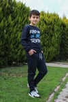 Fyk Kids Yazı Baskılı Erkek Çocuk Alt-üst Eşofman Takımı