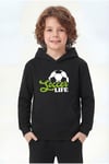 Kanguru Cepli Kapüşonlu Baskı Detaylı Erkek Çocuk Sweatshirt