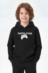 Kanguru Cepli Kapüşonlu Baskı Detaylı Erkek Çocuk Sweatshirt