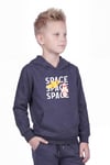 Kanguru Cepli Kapüşonlu Baskı Detaylı Erkek Çocuk Sweatshirt