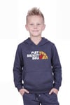 Kanguru Cepli Kapüşonlu Baskı Detaylı Erkek Çocuk Sweatshirt