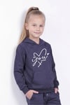 Kanguru Cepli Kapüşonlu Baskı Detaylı Kız Çocuk Sweatshirt
