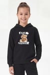 Kanguru Cepli Kapüşonlu Baskı Detaylı Kız Çocuk Sweatshirt