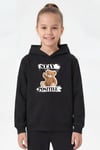 Kanguru Cepli Kapüşonlu Baskı Detaylı Kız Çocuk Sweatshirt