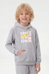 Kanguru Cepli Kapüşonlu Baskı Detaylı Erkek Çocuk Sweatshirt