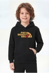 Kanguru Cepli Kapüşonlu Baskı Detaylı Erkek Çocuk Sweatshirt
