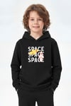 Kanguru Cepli Kapüşonlu Baskı Detaylı Erkek Çocuk Sweatshirt