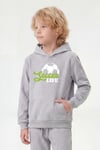 Kanguru Cepli Kapüşonlu Baskı Detaylı Erkek Çocuk Sweatshirt