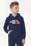 Kanguru Cepli Kapüşonlu Baskı Detaylı Erkek Çocuk Sweatshirt