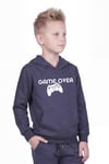 Kanguru Cepli Kapüşonlu Baskı Detaylı Erkek Çocuk Sweatshirt