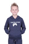 Kanguru Cepli Kapüşonlu Baskı Detaylı Erkek Çocuk Sweatshirt