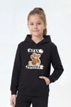 Kanguru Cepli Kapüşonlu Baskı Detaylı Kız Çocuk Sweatshirt