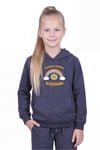 Kanguru Cepli Kapüşonlu Baskı Detaylı Kız Çocuk Sweatshirt