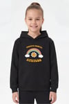 Kanguru Cepli Kapüşonlu Baskı Detaylı Kız Çocuk Sweatshirt