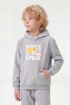Kanguru Cepli Kapüşonlu Baskı Detaylı Erkek Çocuk Sweatshirt