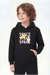 Kanguru Cepli Kapüşonlu Baskı Detaylı Erkek Çocuk Sweatshirt